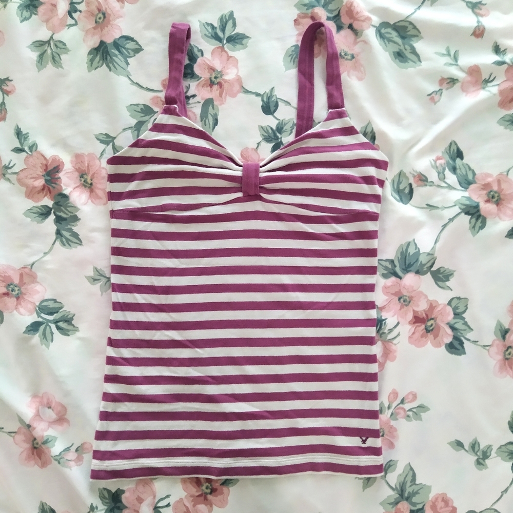 American Eagle AEO Nautical Stripes Tank Top Cami